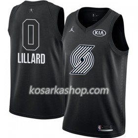 Dres Portland Trail Blazers Damian Lillard 0 2018 All Star Jordan Brand Crna Swingman